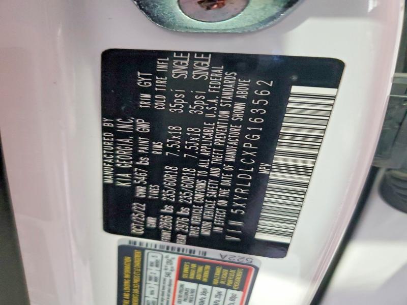 48968606 :رقم المزاد ، 5XYRLDLCXPG163562 vin ، 2023 Kia Sorento مزاد بيع
