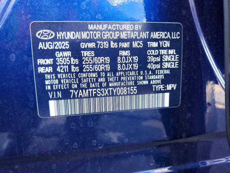Продажа на аукционе авто 2026 Hyundai Ioniq 9, vin: 7YAMTFS3XTY008155, номер лота: 50683486