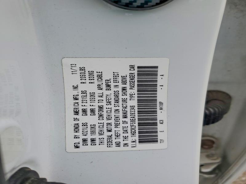 50958596 :رقم المزاد ، 1HGCR2F59EA093346 vin ، 2014 Honda Accord مزاد بيع