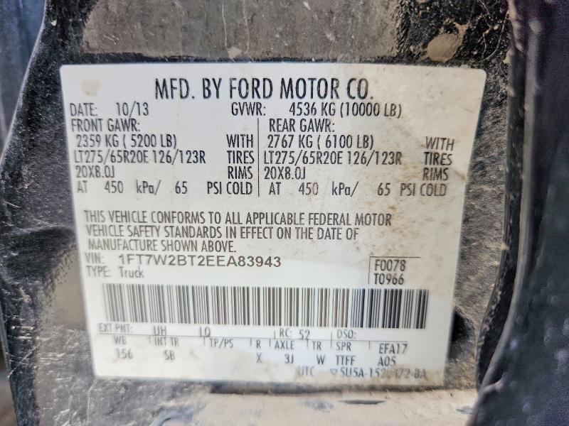 Продаж на аукціоні авто 2014 Ford F250, vin: 1FT7W2BT2EEA83943, номер лоту: 49298386