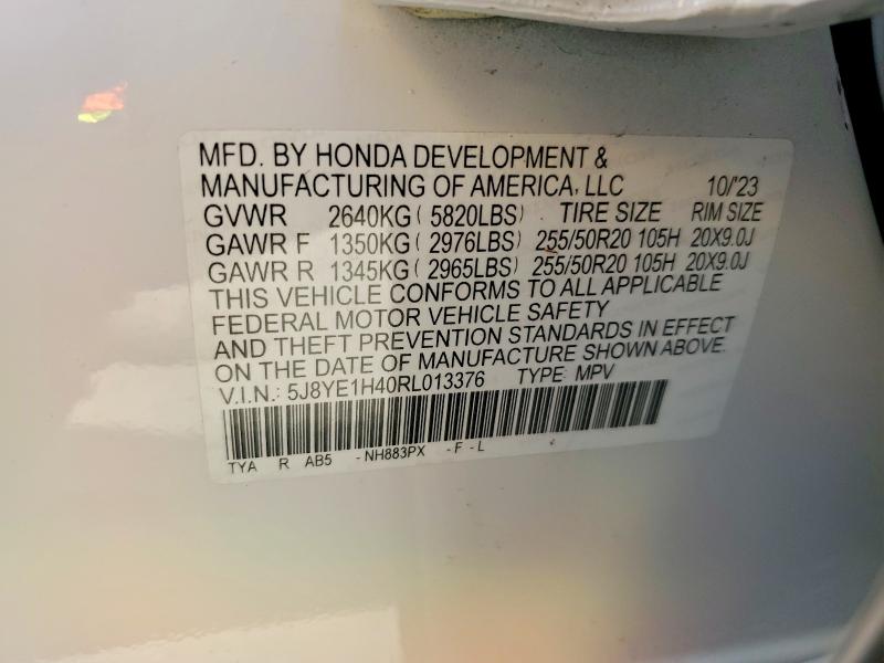 Aukcja sprzedaży 2024 Acura Mdx, vin: 5J8YE1H40RL013376, numer aukcji: 51679106