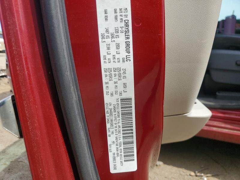 2010 Chrysler Town & Country მანქანა იყიდება აუქციონზე, vin: 2A4RR8D11AR430913, აუქციონის ნომერი: 50109246
