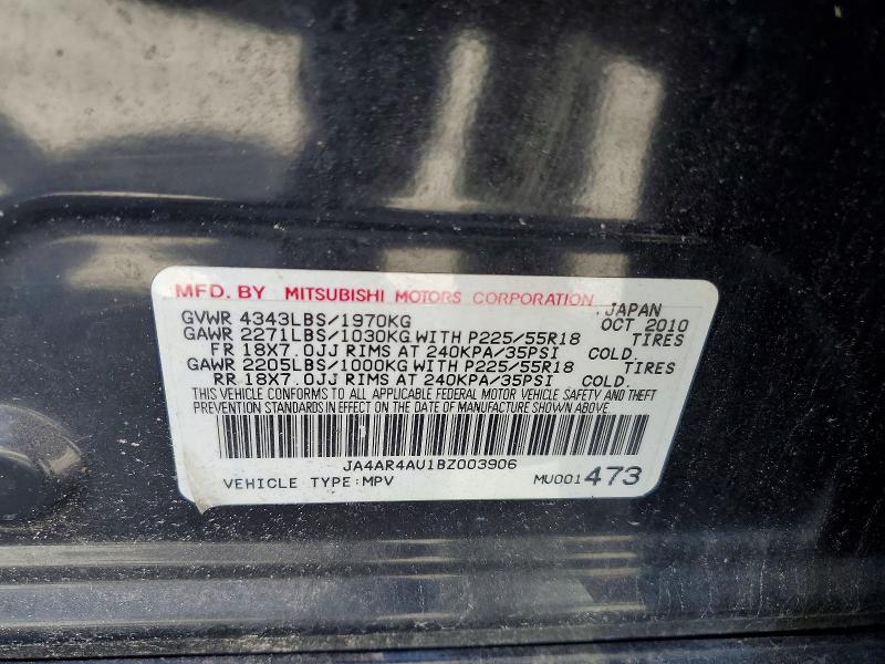 Продаж на аукціоні авто 2011 Mitsubishi Outlander Sport, vin: JA4AR4AU1BZ003906, номер лоту: 49585156