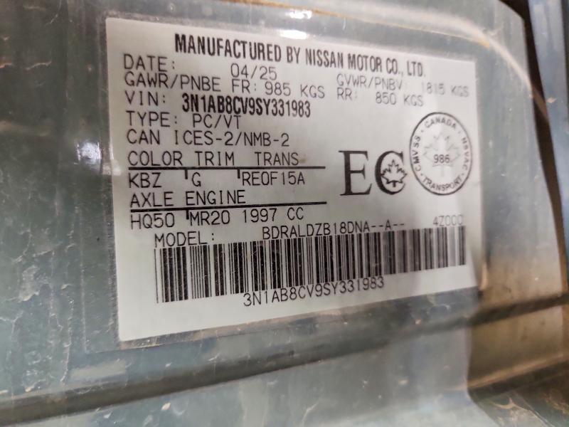 51144106 :رقم المزاد ، 3N1AB8CV9SY331983 vin ، 2025 Nissan Sentra مزاد بيع