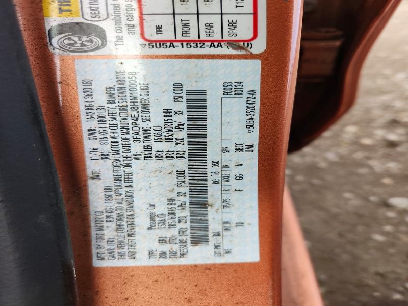 Продажа на аукционе авто 2017 Ford Fiesta, vin: 3FADP4EJ8HM100058, номер лота: 47116286