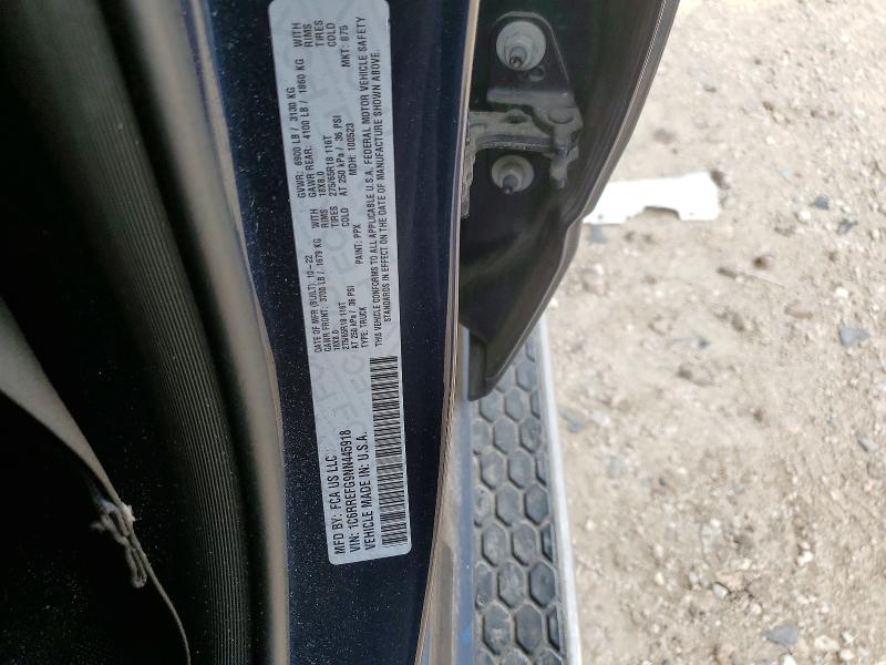 50425966 :رقم المزاد ، 1C6RREFG9NN445918 vin ، 2022 Ram 1500 مزاد بيع