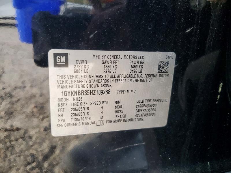 Aukcja sprzedaży 2017 Cadillac Xt5, vin: 1GYKNBRS5HZ109288, numer aukcji: 45823646