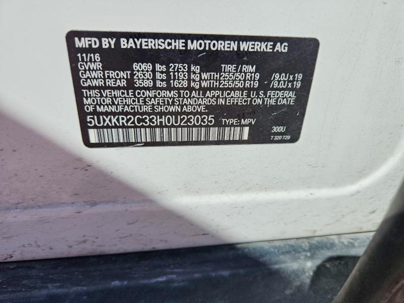 Aukcja sprzedaży 2017 Bmw X5, vin: 5UXKR2C33H0U23035, numer aukcji: 48988416