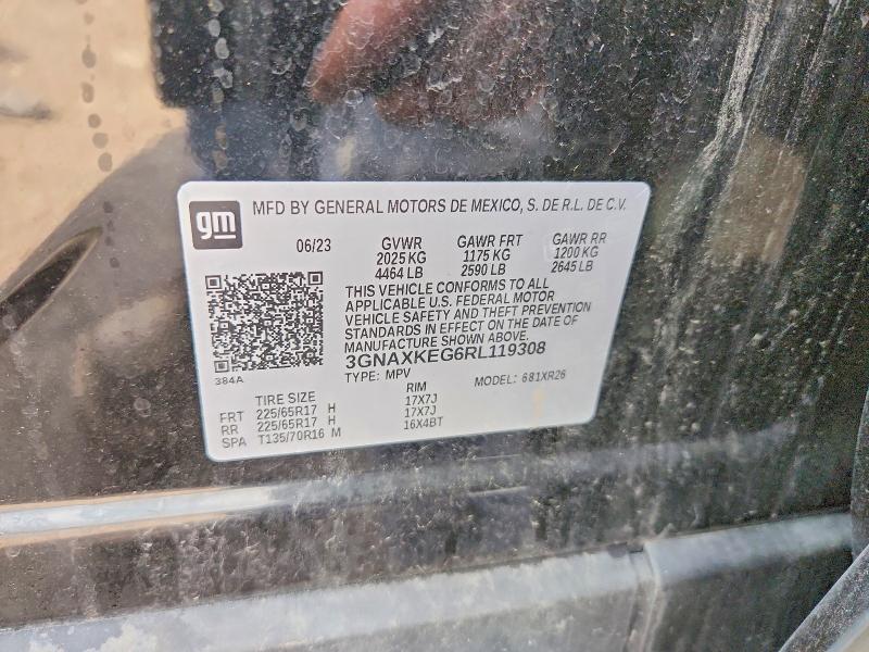 50304136 :رقم المزاد ، 3GNAXKEG6RL119308 vin ، 2024 Chevrolet Equinox مزاد بيع