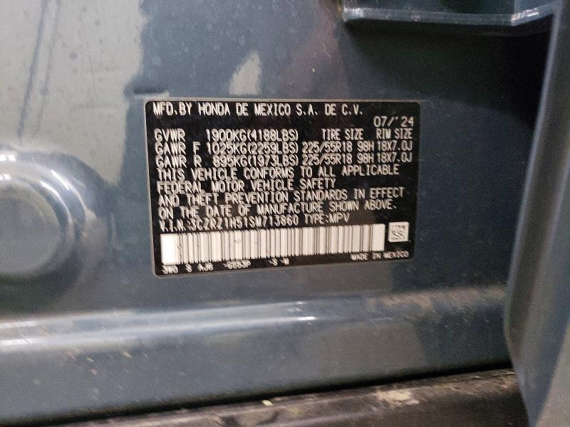 50804506 :رقم المزاد ، 3CZRZ1H51SM713860 vin ، 2025 Honda Hr-v مزاد بيع