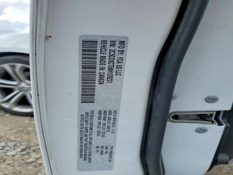 48416146 :رقم المزاد ، 2C3CDXCT5NH129231 vin ، 2022 Dodge Charger مزاد بيع