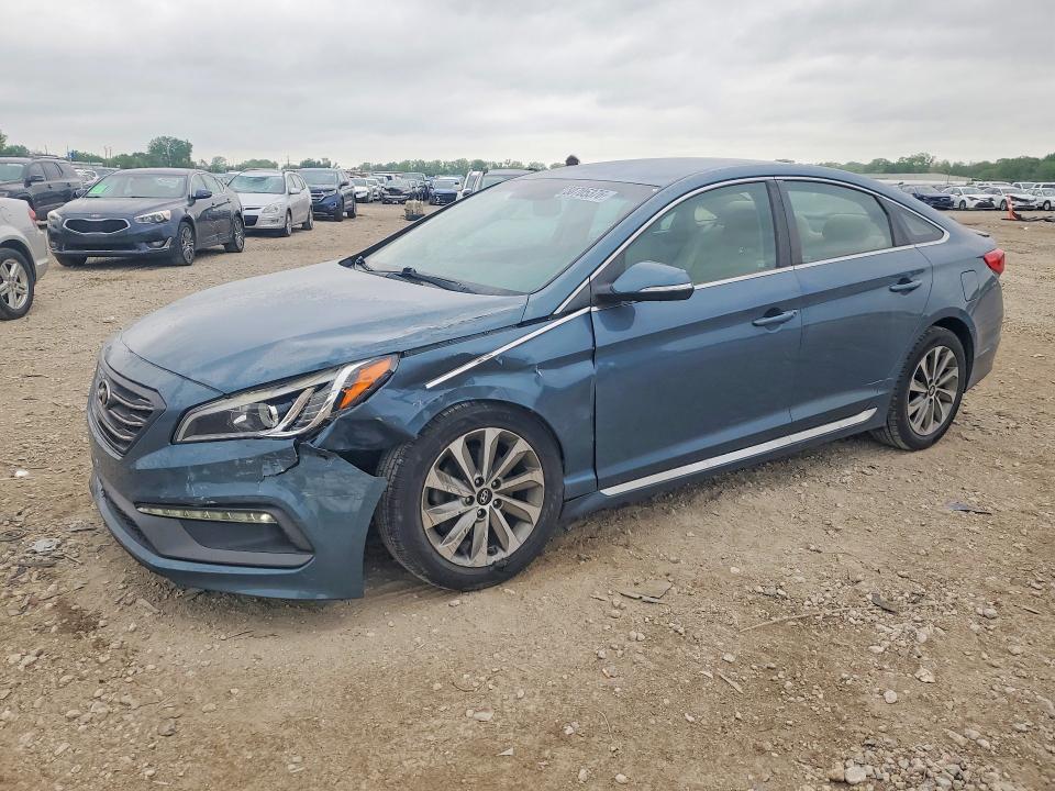 2015 Hyundai Sonata მანქანა იყიდება აუქციონზე, vin: 5NPE34AF5FH101053, აუქციონის ნომერი: 50705376