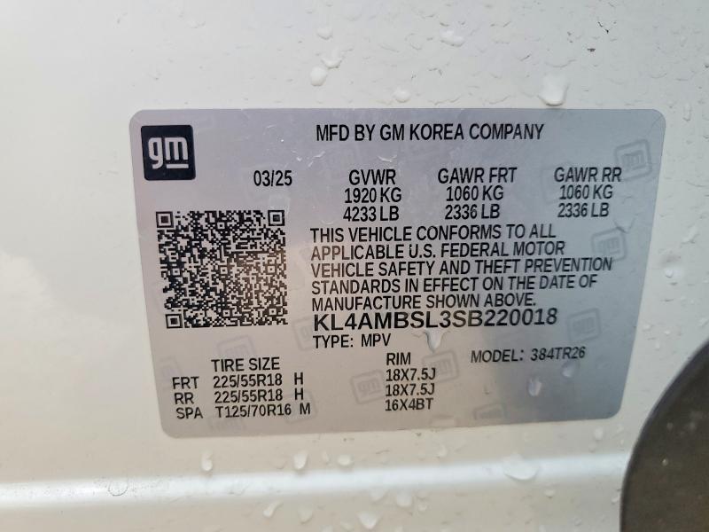 Продаж на аукціоні авто 2025 Buick Encore Gx, vin: KL4AMBSL3SB220018, номер лоту: 49504306