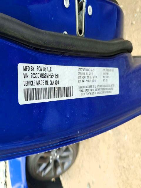 Продажа на аукционе авто 2021 Dodge Charger, vin: 2C3CDXBG6MH534050, номер лота: 49868096