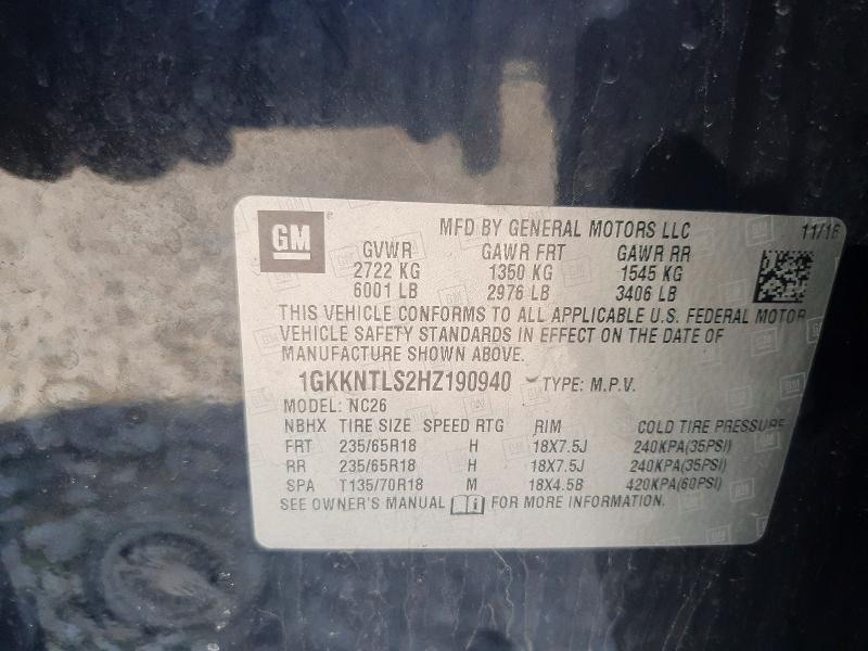 Продаж на аукціоні авто 2017 Gmc Acadia, vin: 1GKKNTLS2HZ190940, номер лоту: 49471986