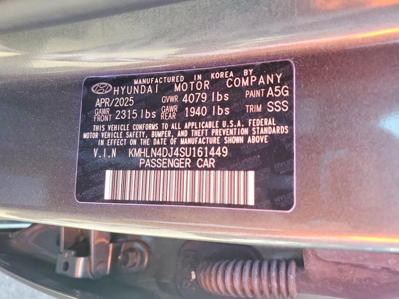 51667416 :رقم المزاد ، KMHLN4DJ4SU161449 vin ، 2025 Hyundai Elantra مزاد بيع