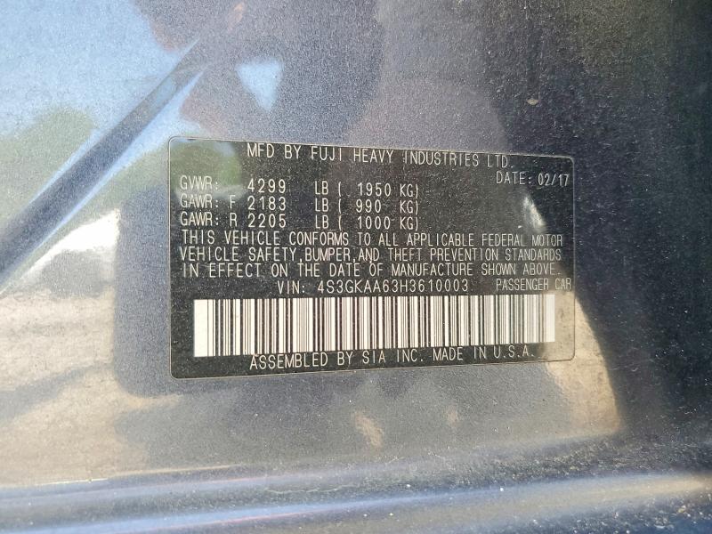 Продаж на аукціоні авто 2017 Subaru Impreza, vin: 4S3GKAA63H3610003, номер лоту: 51462526