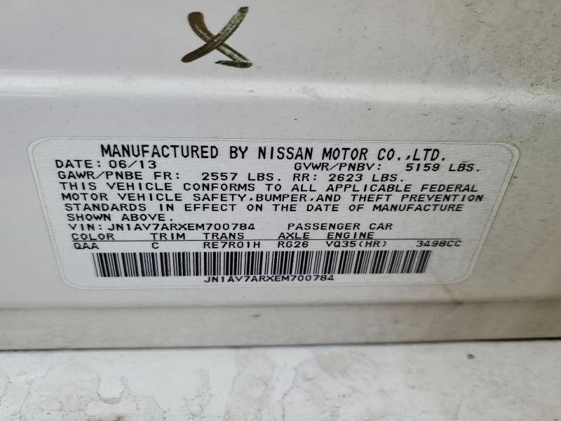 Продаж на аукціоні авто 2014 Infiniti Q50 Hybrid, vin: JN1AV7ARXEM700784, номер лоту: 49651996
