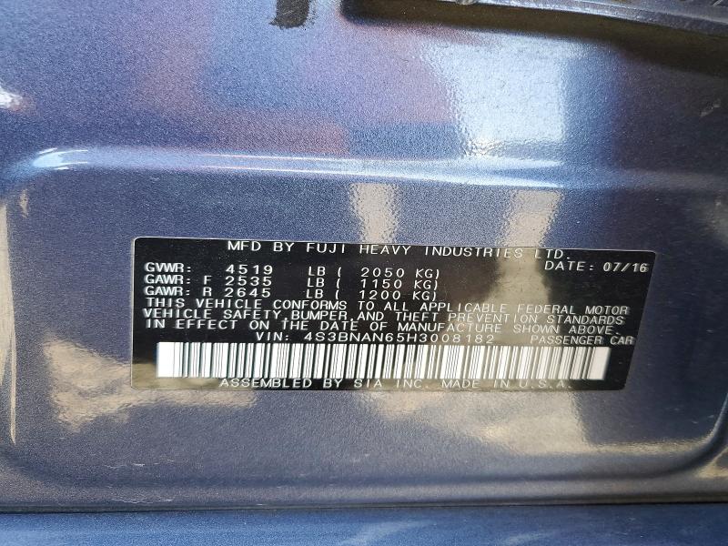 Продаж на аукціоні авто 2017 Subaru Legacy, vin: 4S3BNAN65H3008182, номер лоту: 51508306