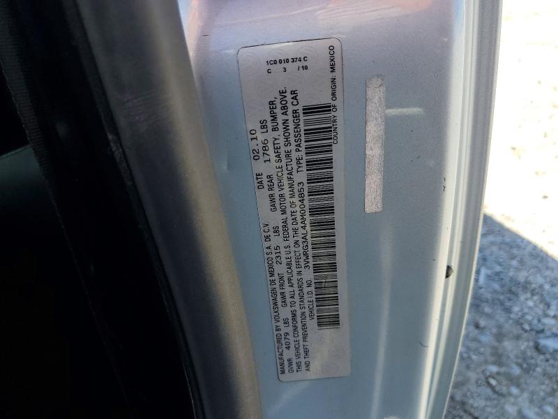 51529196 :رقم المزاد ، 3VWRG3AL4AM004853 vin ، 2010 Volkswagen New Beetle مزاد بيع