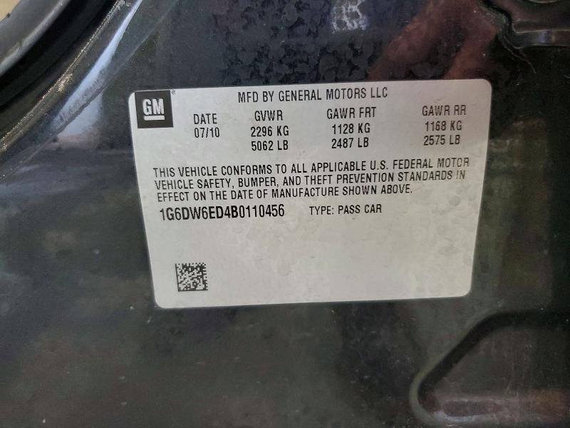 Продаж на аукціоні авто 2011 Cadillac Sts, vin: 1G6DW6ED4B0110456, номер лоту: 50428056
