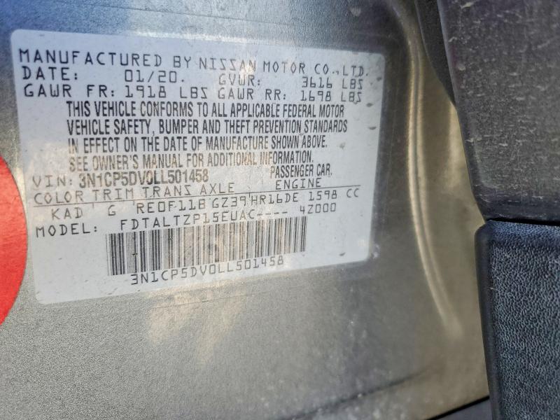 Продажа на аукционе авто 2020 Nissan Kicks, vin: 3N1CP5DV0LL501458, номер лота: 49792076