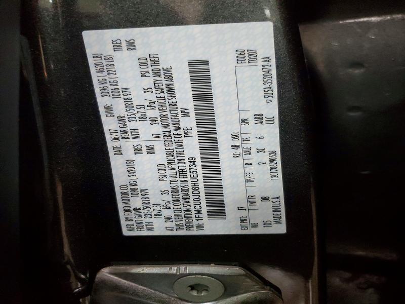 Aukcja sprzedaży 2017 Ford Escape, vin: 1FMCU0JD8HUE57349, numer aukcji: 50061926