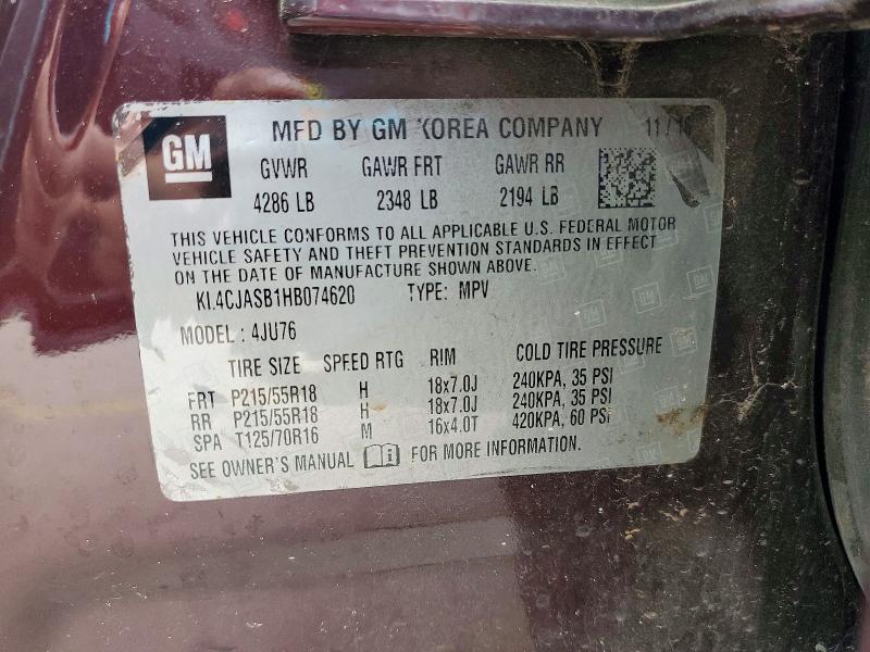 Продажа на аукционе авто 2017 Buick Encore, vin: KL4CJASB1HB074620, номер лота: 49896416