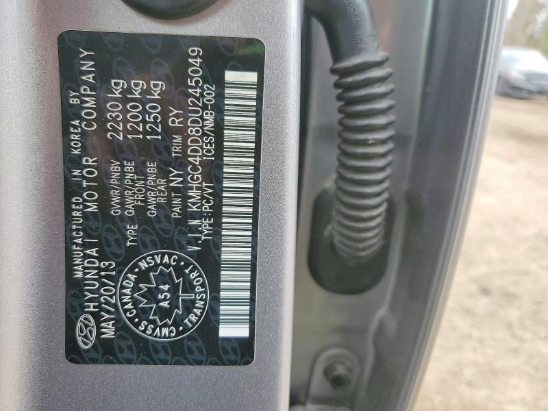 51127176 :رقم المزاد ، KMHGC4DD8DU245049 vin ، 2013 Hyundai Genesis مزاد بيع