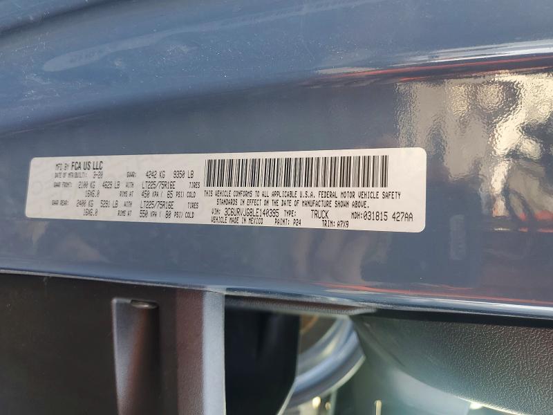 Aukcja sprzedaży 2020 Ram Promaster 3500, vin: 3C6URVJG8LE140395, numer aukcji: 47229986