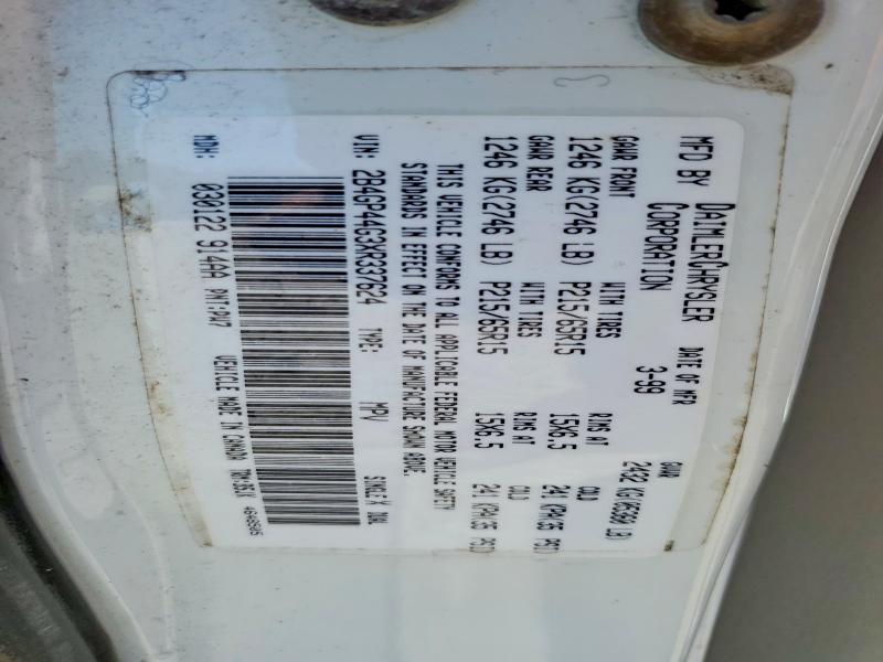 49077516 :رقم المزاد ، 2B4GP44G3XR337624 vin ، 1999 Dodge Grand Caravan مزاد بيع