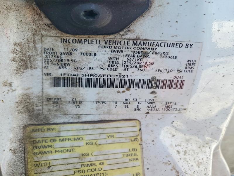 2010 Ford F550 მანქანა იყიდება აუქციონზე, vin: 1FDAF5HR0AEB01221, აუქციონის ნომერი: 50343456