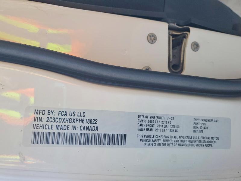 Продажа на аукционе авто 2023 Dodge Charger, vin: 2C3CDXHGXPH618822, номер лота: 50483726