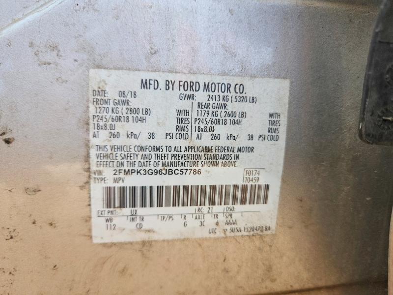 Продаж на аукціоні авто 2018 Ford Edge, vin: 2FMPK3G96JBC57786, номер лоту: 48630546