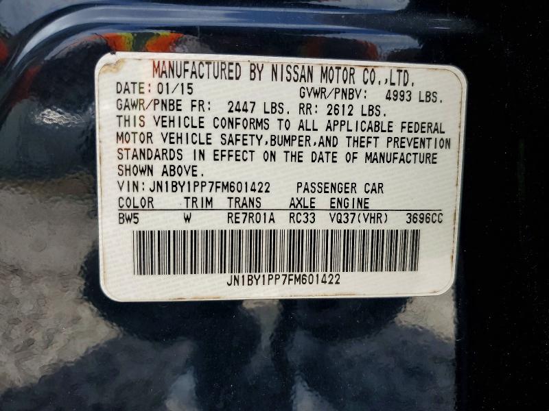 Продаж на аукціоні авто 2015 Infiniti Q70l, vin: JN1BY1PP7FM601422, номер лоту: 48436846