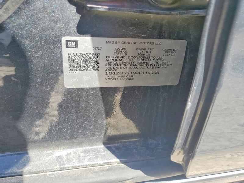 Продажа на аукционе авто 2018 Chevrolet Malibu, vin: 1G1ZB5ST9JF116665, номер лота: 50618596