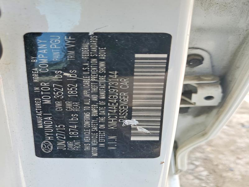 Aukcja sprzedaży 2016 Hyundai Accent, vin: KMHCT4AE4GU973144, numer aukcji: 50509346