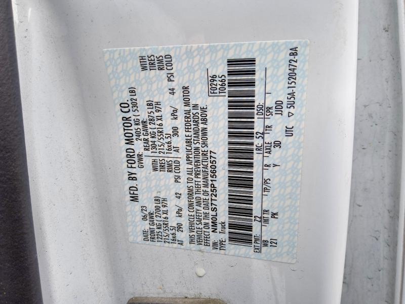 Aukcja sprzedaży 2023 Ford Transit Connect, vin: NM0LS7T25P1560577, numer aukcji: 51285146