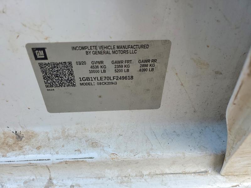 Aukcja sprzedaży 2020 Chevrolet Silve 2500, vin: 1GB1YLE70LF249618, numer aukcji: 48229936