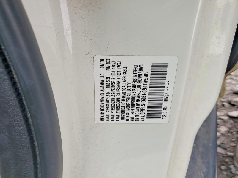 Aukcja sprzedaży 2016 Honda Odyssey, vin: 5FNRL5H66GB143261, numer aukcji: 48905596