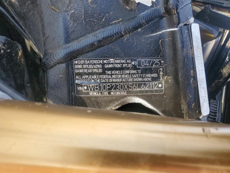 49381966 :رقم المزاد ، WB10P230XS6L62112 vin ، 2025 Bmw S 1000 مزاد بيع