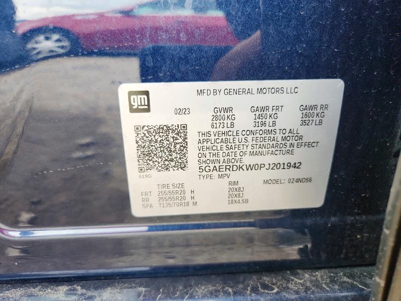 51309246 :رقم المزاد ، 5GAERDKW0PJ201942 vin ، 2023 Buick Enclave مزاد بيع