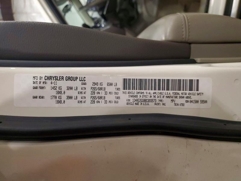 Продаж на аукціоні авто 2011 Dodge Durango, vin: 1D4RE2GG8BC693573, номер лоту: 51465266