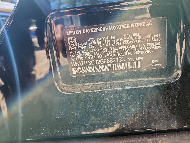 49831606 :رقم المزاد ، WBXHT3C32GP882133 vin ، 2016 Bmw X1 مزاد بيع
