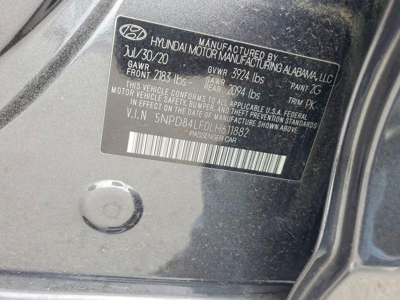 Продажа на аукционе авто 2020 Hyundai Elantra, vin: 5NPD84LF0LH611882, номер лота: 50959776