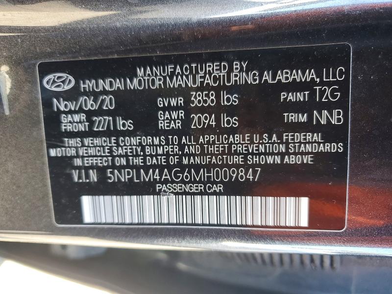 Aukcja sprzedaży 2021 Hyundai Elantra, vin: 5NPLM4AG6MH009847, numer aukcji: 51137206