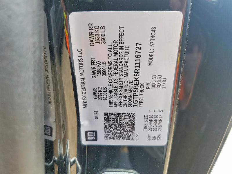 Продажа на аукционе авто 2024 Gmc Canyon, vin: 1GTP5BEK5R1116727, номер лота: 50303026