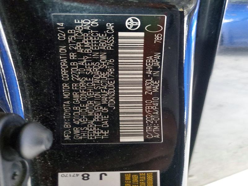 Продажа на аукционе авто 2014 Toyota Prius, vin: JTDKN3DUXE1798176, номер лота: 48693666
