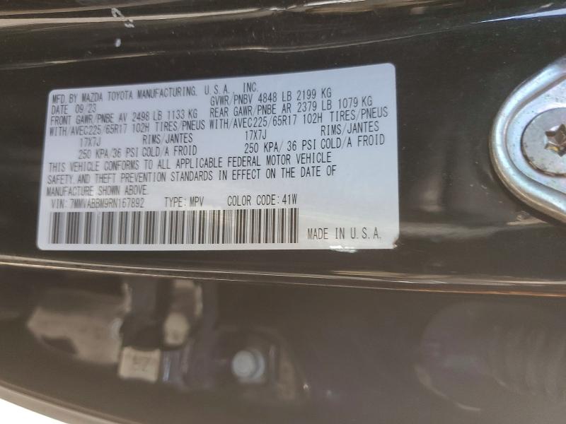51156716 :رقم المزاد ، 7MMVABBM9RN167892 vin ، 2024 Mazda Cx-50 مزاد بيع
