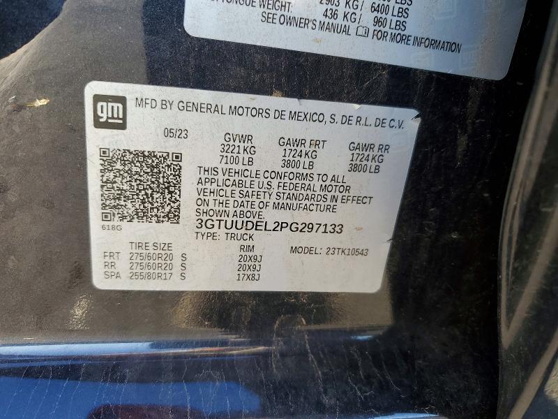49662576 :رقم المزاد ، 3GTUUDEL2PG297133 vin ، 2023 Gmc Sierra مزاد بيع